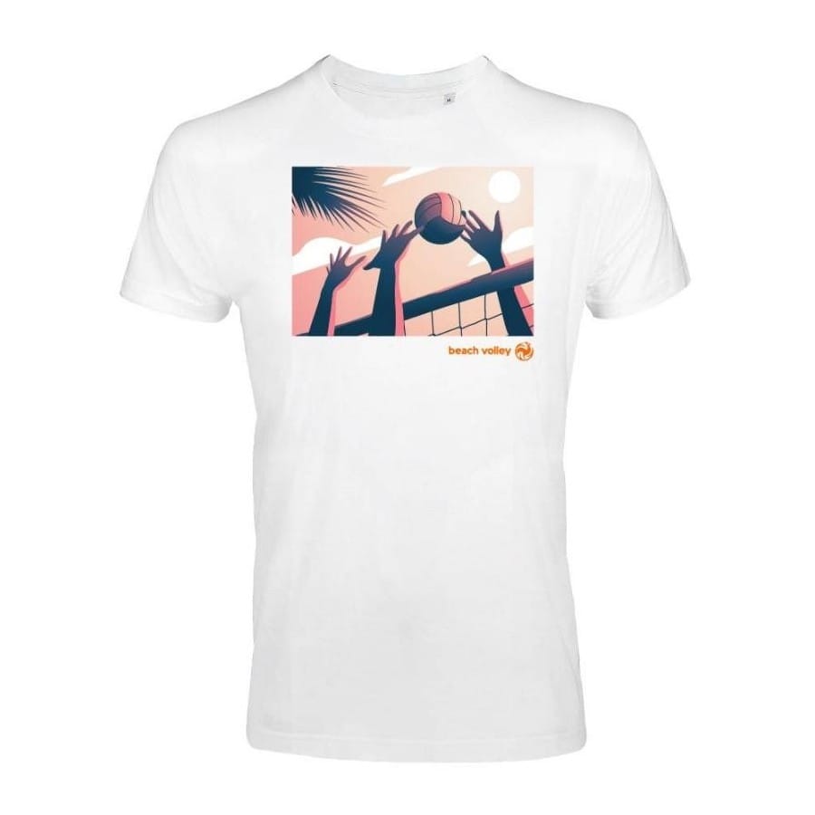T-Shirt BLANC Beach Volley Homme
