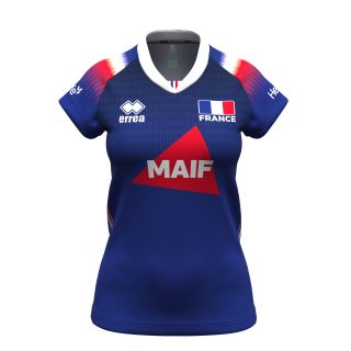 Maillot de match femme bleu 2024