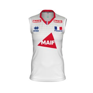 Maillot Exterieur FF_Volley FEMME BLANC